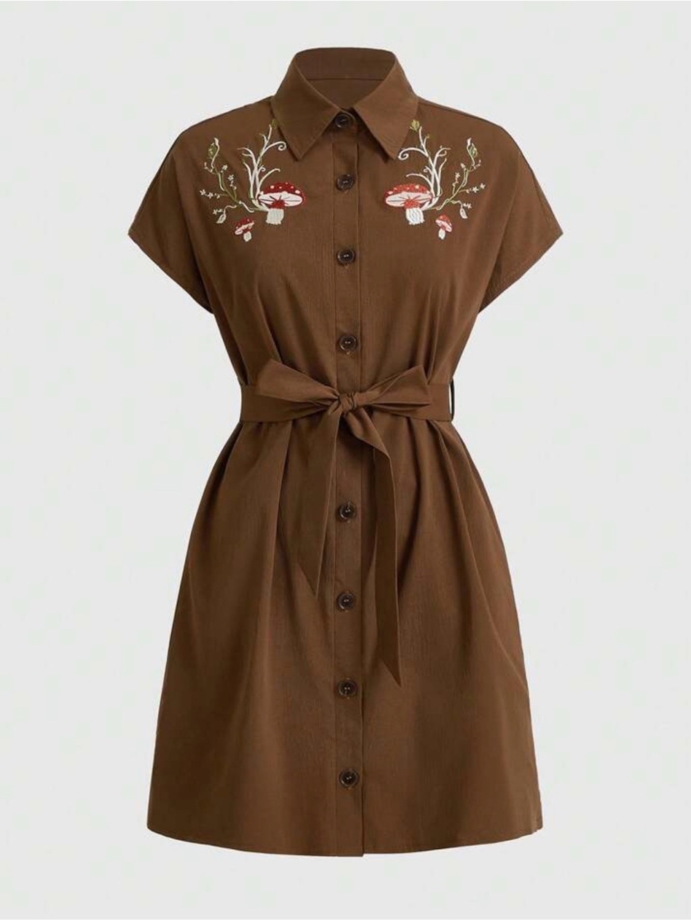 ❤️❤️ROMWE embroidered mushroom dress. NEVER WORN 🍄🍄🍄